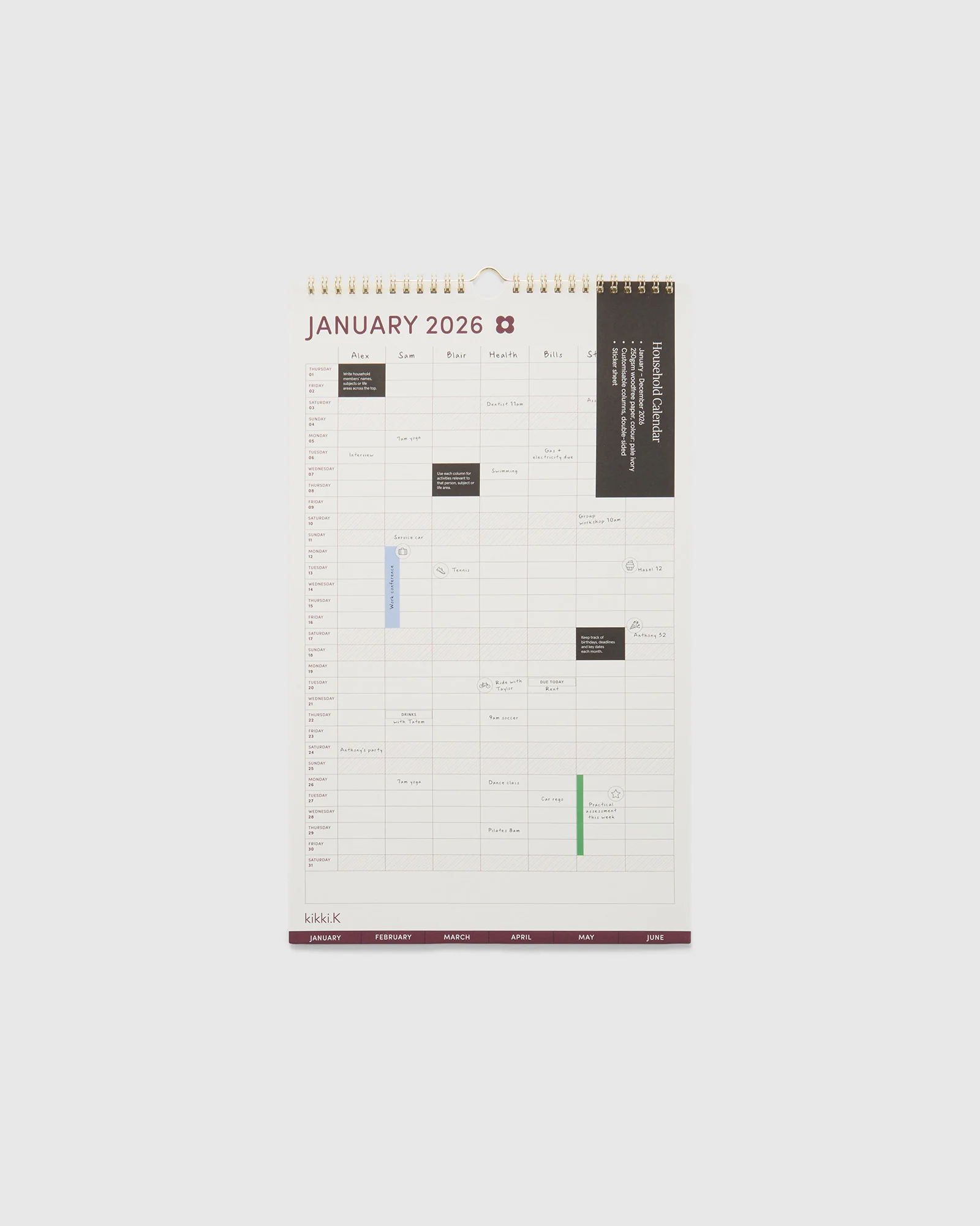 Household Calendar Small 2026 - Image 5